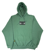 Load image into Gallery viewer, Erase (black) - Hoodie - Heather Green - LO-Ki Concepts