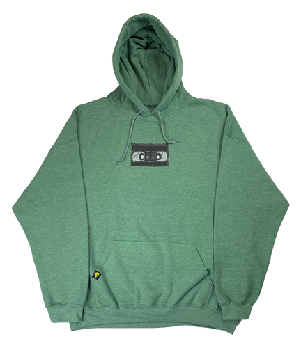 Erase (black) - Hoodie - Heather Green - LO-Ki Concepts