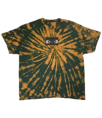 LIMITED - Erase (black) - Forrest Green Bleach Hand Dyed Shirt - LO-Ki Concepts
