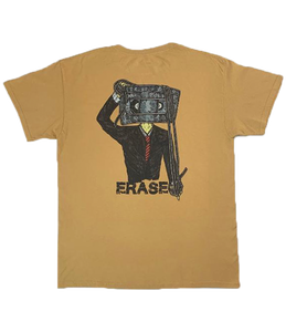 Erase (black) - Short Sleeve Shirt - Old Gold - LO-Ki Concepts