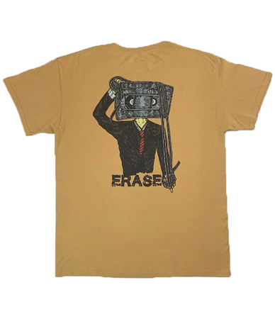 Erase (black) - Short Sleeve Shirt - Old Gold - LO-Ki Concepts