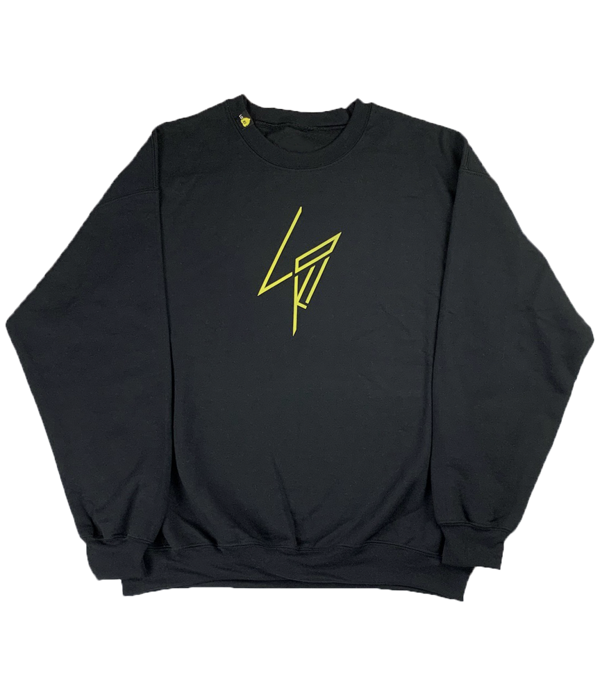 Jagged Logo - Crewneck Sweatshirt - Black - LO-Ki Concepts