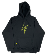 Load image into Gallery viewer, Jagged Logo - Hoodie - Black - LO-Ki Concepts