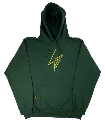 Jagged Logo - Hoodie - Forrest Green - LO-Ki Concepts