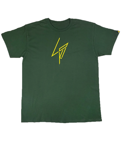 Jagged Logo - Short Sleeve Shirt - Forrest Green - LO-Ki Concepts