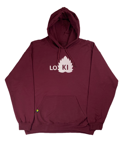 OG Logo - Hoodie - Maroon - LO-Ki Concepts