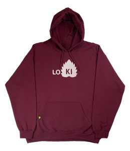 OG Logo - Hoodie - Maroon - LO-Ki Concepts