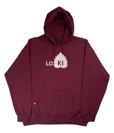 OG Logo - Hoodie - Maroon - LO-Ki Concepts