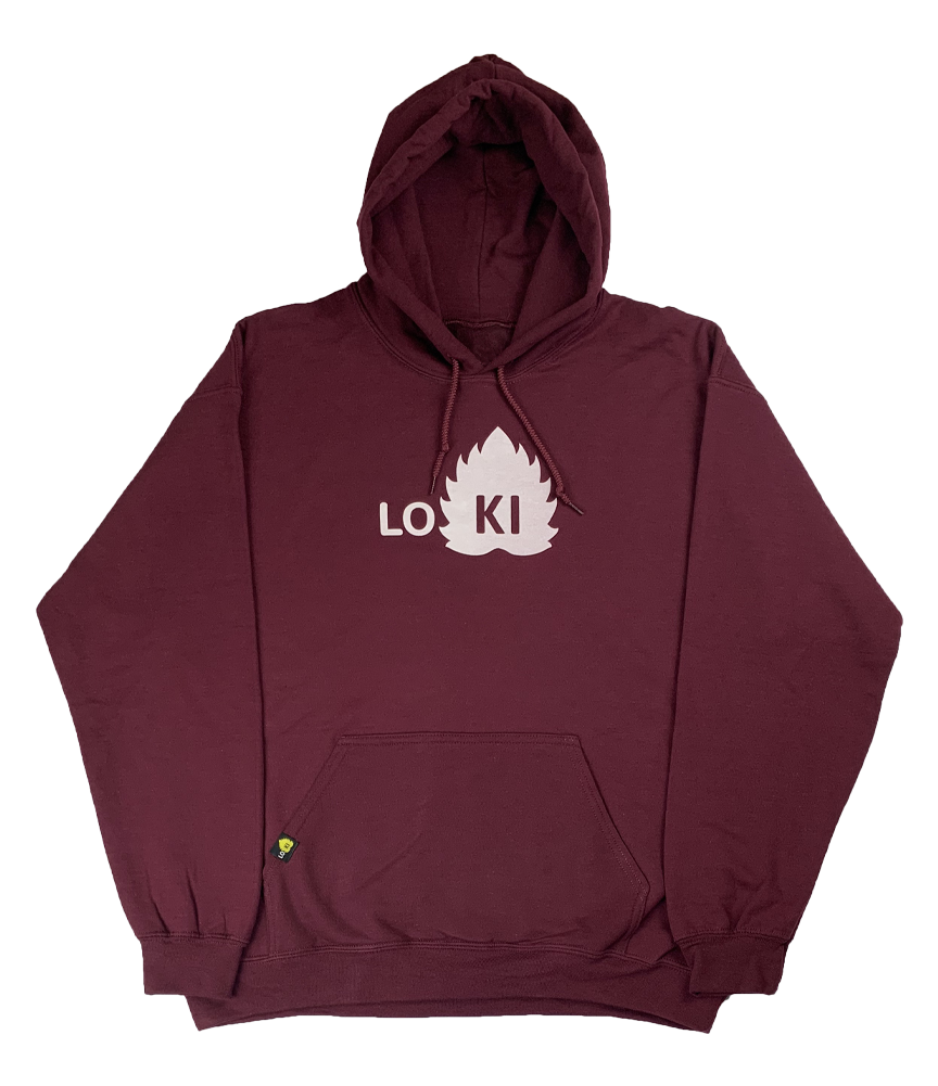 OG Logo - Hoodie - Maroon - LO-Ki Concepts