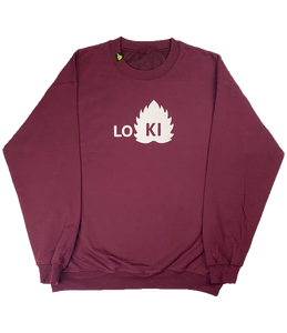 OG Logo - Crewneck Sweatshirt - Maroon - LO-Ki Concepts