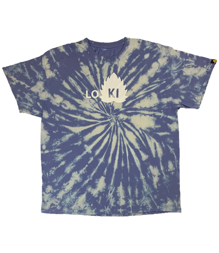 LIMITED - OG Logo - Violet Spiral Hand Dyed Shirt - LO-Ki Concepts