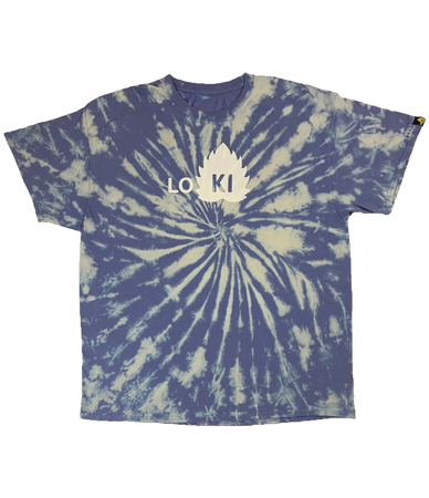 LIMITED - OG Logo - Violet Spiral Hand Dyed Shirt - LO-Ki Concepts