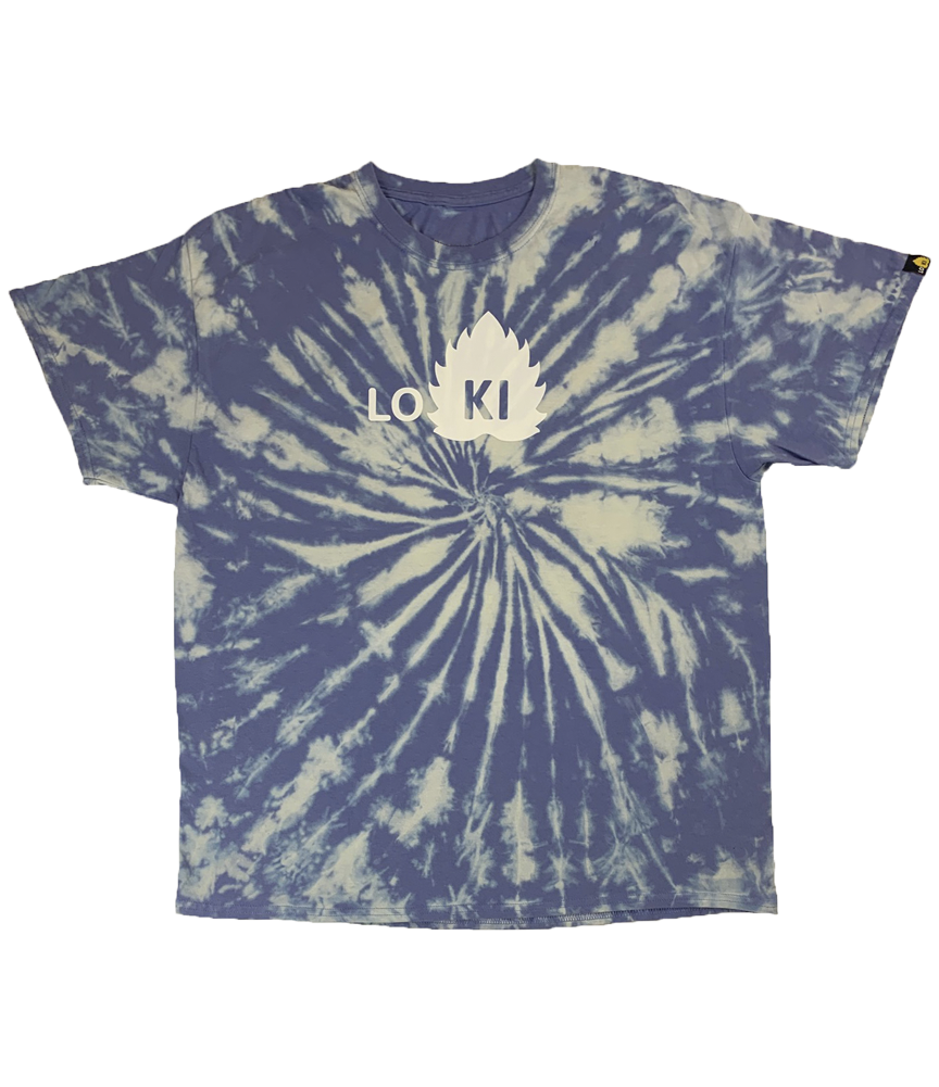 LIMITED - OG Logo - Violet Spiral Hand Dyed Shirt - LO-Ki Concepts