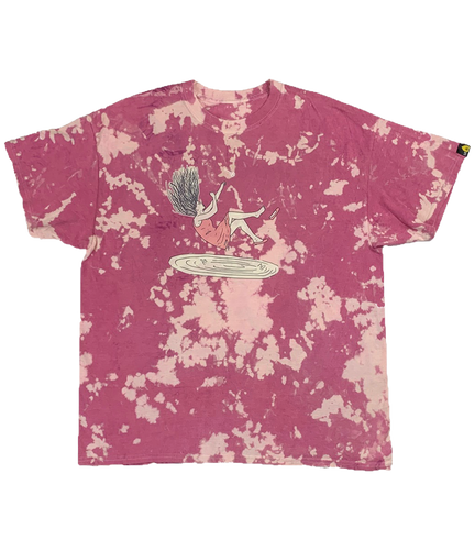 LIMITED - Out of Reach - Burgundy Bleach Hand Dyed Shirt - LO-Ki Concepts