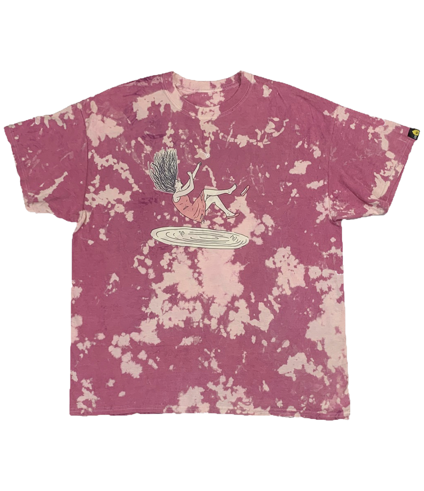 LIMITED - Out of Reach - Burgundy Bleach Hand Dyed Shirt - LO-Ki Concepts