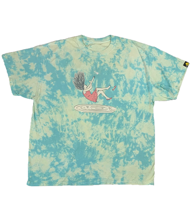 LIMITED - Out of Reach - Turquoise Bleach Hand Dyed Shirt - LO-Ki Concepts