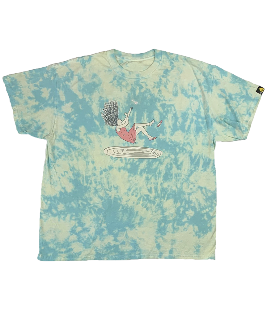 LIMITED - Out of Reach - Turquoise Bleach Hand Dyed Shirt - LO-Ki Concepts