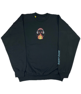 Rainy Daze - Crewneck Sweatshirt - Black - LO-Ki Concepts