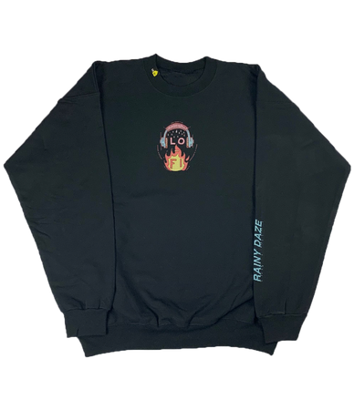Rainy Daze - Crewneck Sweatshirt - Black - LO-Ki Concepts