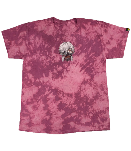 LIMITED - Release - Short Sleeve Hand Dyed Shirt - Wine Bleach - LO-Ki Concepts